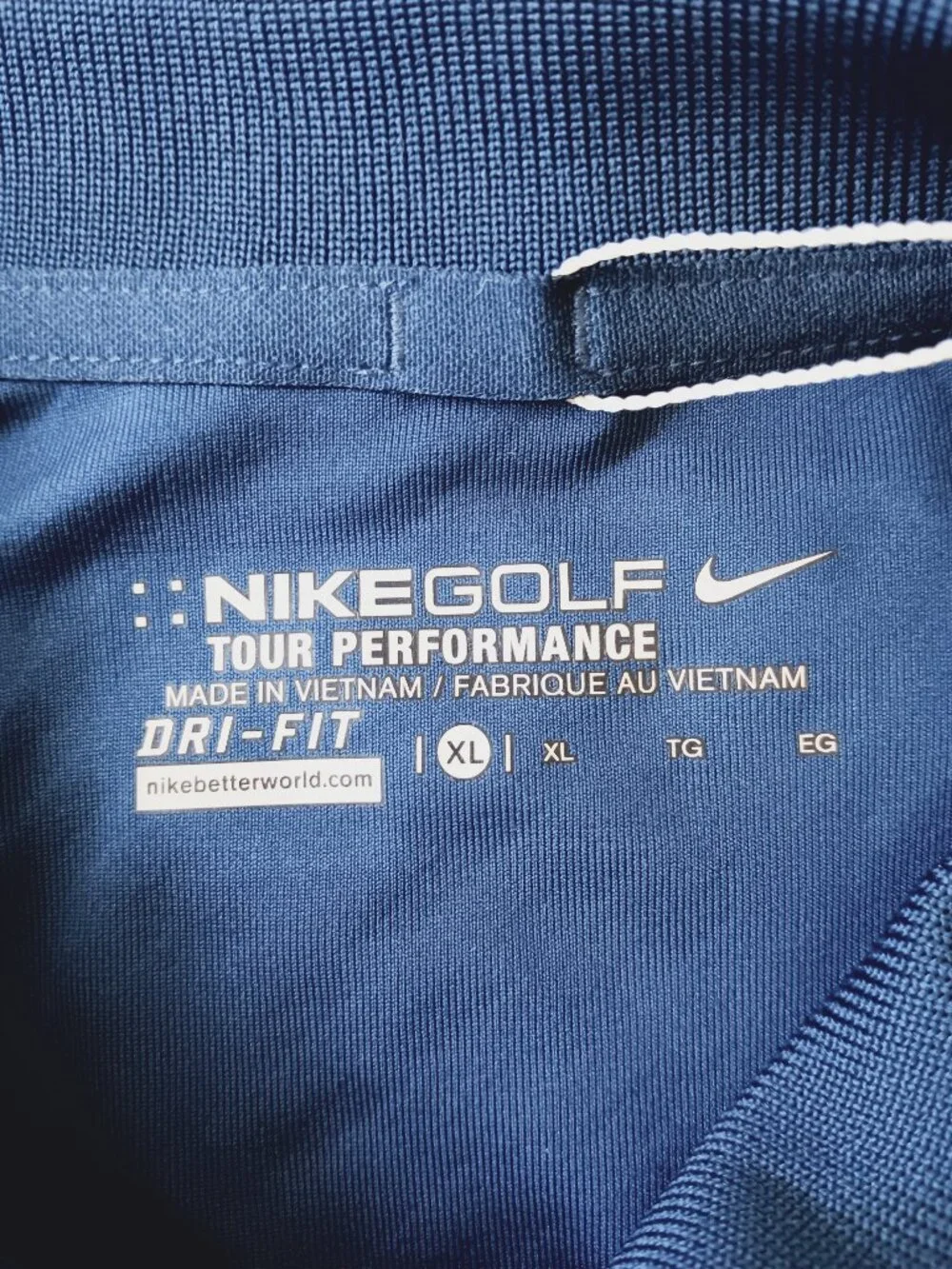 Nike Golf Men's Navy Blue Coeur d'Alene Resort Standard Fit Polo Size XL